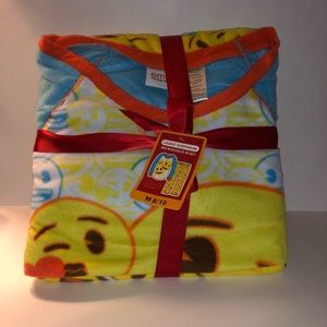 Girls Emoji Microfleece Sleepwear PJ Set